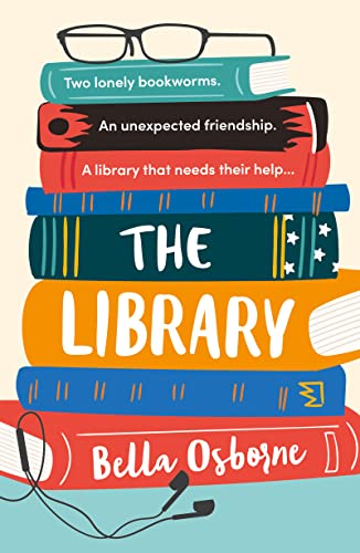 The Library by Bella Osborne cover - a colourful stack of books
