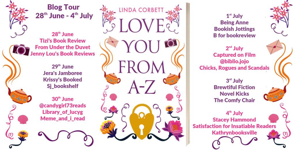 Blogs on this tour: 
28th June Tizi's Book Review, From Under the Duvet, Jenny Lou's Book reviews
29th June
Jera's Jamboree, Krissy's Booked, Sj_bookshelf
30th June
@candygirl73reads, Library_of_lucyg, Meme_and_i_read
1st July
Being Anne, Bookish Jottings, B for bookreview
2nd July
Captured on Film, @biblio.jojo, Chicks, Rogues and Scandals
3rd July
Brewtiful fiction, Novel Kicks, The Comfy Chair
4th July
Stacey Hammond, Satisfaction for Insatiable Readers, Kathrynbooksville

